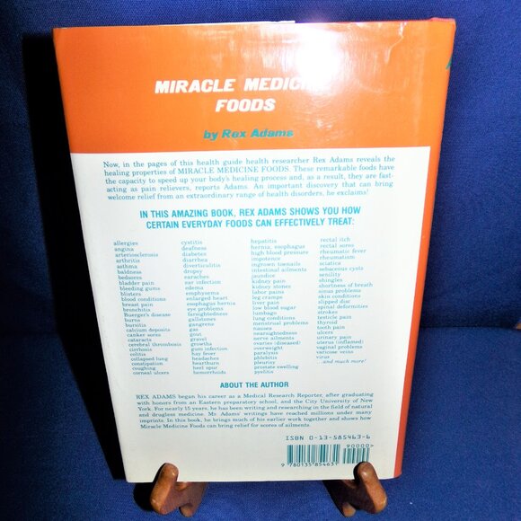 Miracle Medicine Foods by Rex Adams (1977, Hardcover Book) Natural Healing - Picture 2 of 7